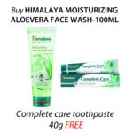 Moisturizing Aloevera Face Wash 100ml - Complete Care Toothpaste 40g Free